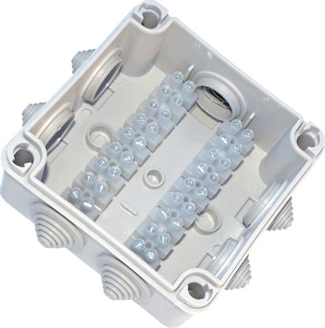 junction box with terminal strip|small junction box with terminals.